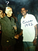 Hedgepeth with Jacques Cousteau in 1982.
