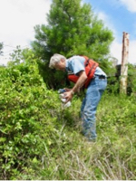 Mac Sisson in the field.