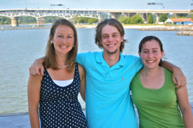 From L: Continuing students Kelsey Fall, CJ Sweetman, and Julia Moriarty.