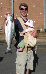 VIMS Assistant Professor Andrew Wargo with his daughter, Grace.