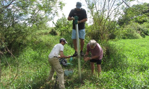 Vibracoring in Navegantes, Brazil